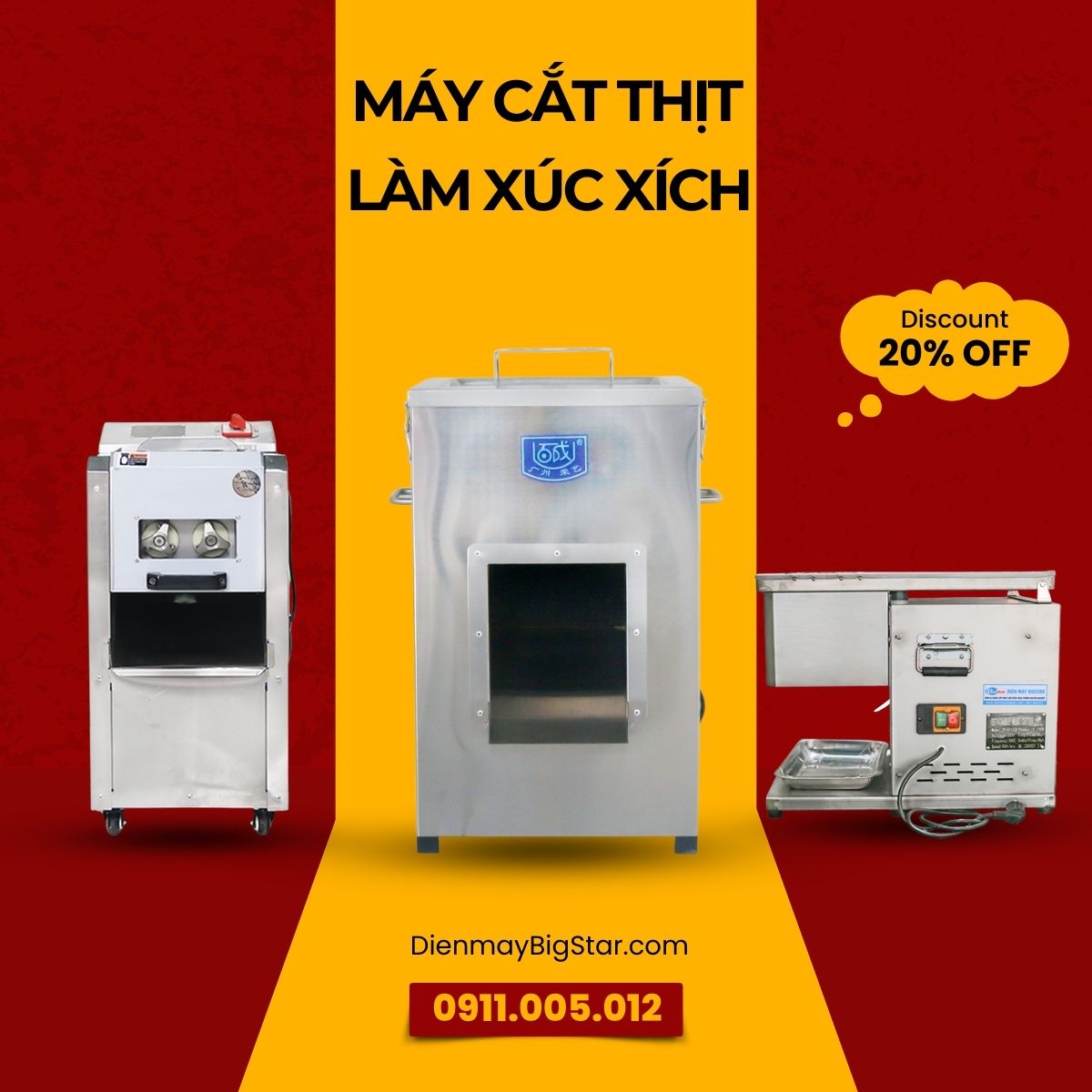 máy cắt thịt làm xúc xích