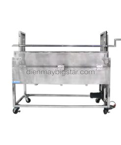 Lò quay vịt bằng than chạy motor