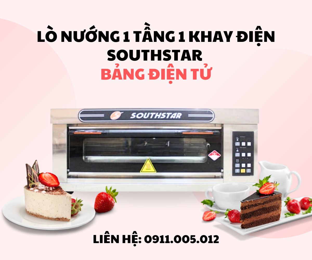 Lò nướng 1 tầng 1 khay điện Southstar bảng điện tử