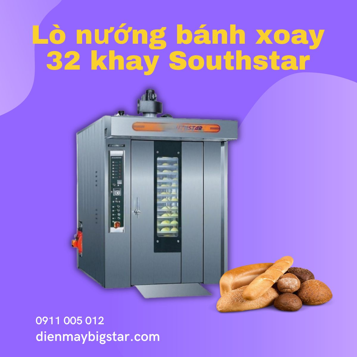 Lò nướng bánh xoay 32 khay Southstar