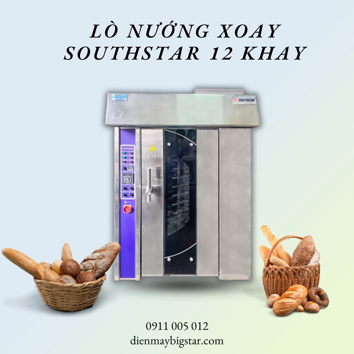 Lò nướng xoay Southstar 12 khay