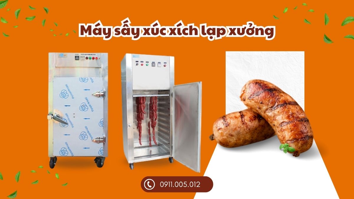 Máy sấy xúc xích lạp xưởng